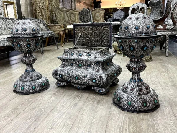Incense Burner Jar and chest Set 2