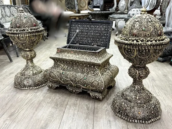 Incense Burner Jar and chest Set 3